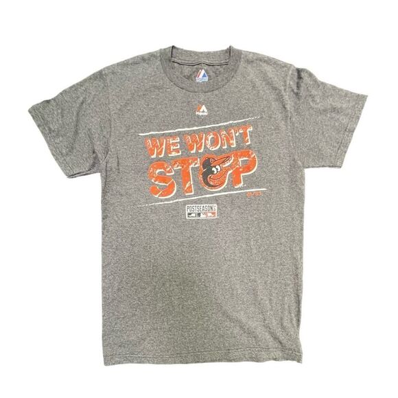 2014 Baltimore Orioles Sz Small Gray T-Shirt Unisex Y2K Gift - Picture 1 of 5
